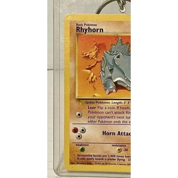 Keychain Pokémon TCG Rhyhorn Jungle 61/64‎ Regular Unlimited Common LP - Picture 2 of 7